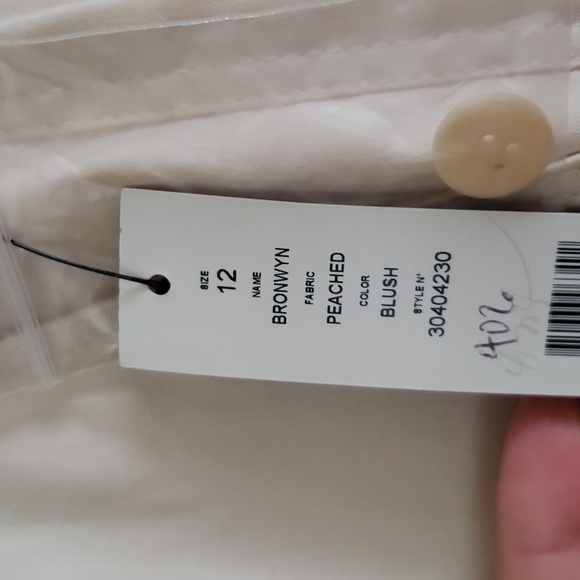 Theory Bronwyn pants in peached, women's size 12, made in USA. - Picture 6 of 11